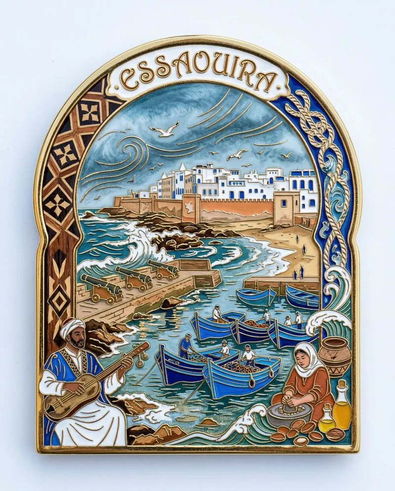Résultat obtenu avec ce prompt : Magnet Essaouira