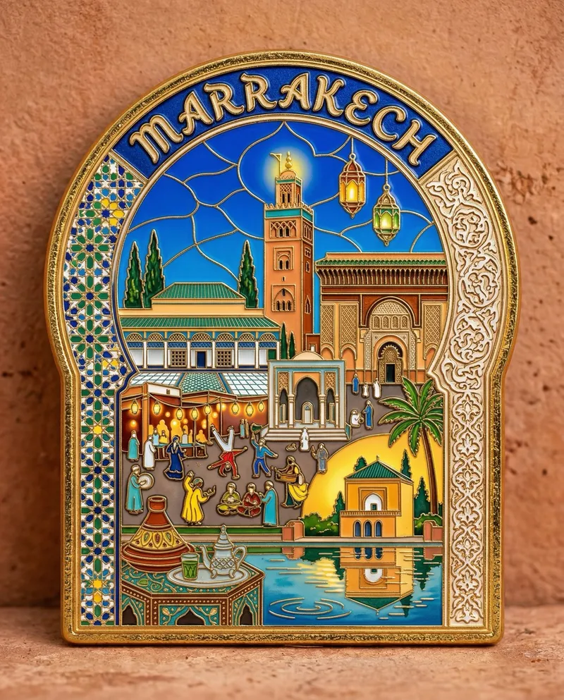 Résultat obtenu avec ce prompt : Magnet Marrakech