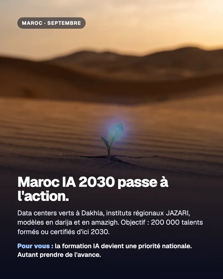 Maroc IA 2030 passe à l'action.